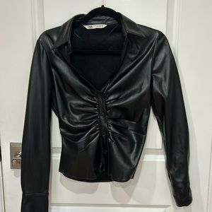 Zara black shirt never worn size xs